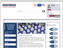 Tablet Screenshot of huntsman-tpu.com